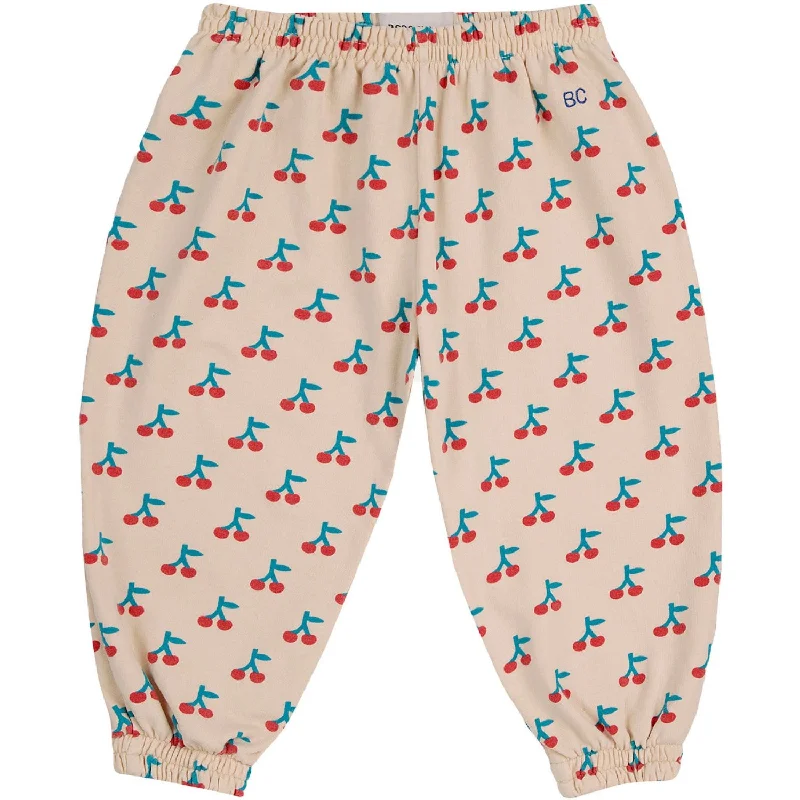 sports pant with high durability -Bobo Choses White Cherry All Over JAndging Pants