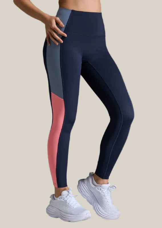 high quality sports legging workout -Form Spliced Hi-Rise CompTight Midnight/Pink