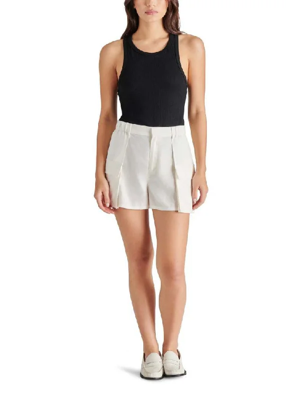 swimwear with high neckline -Steve Madden Lilette Skort - Cloud ***FINAL SALE***