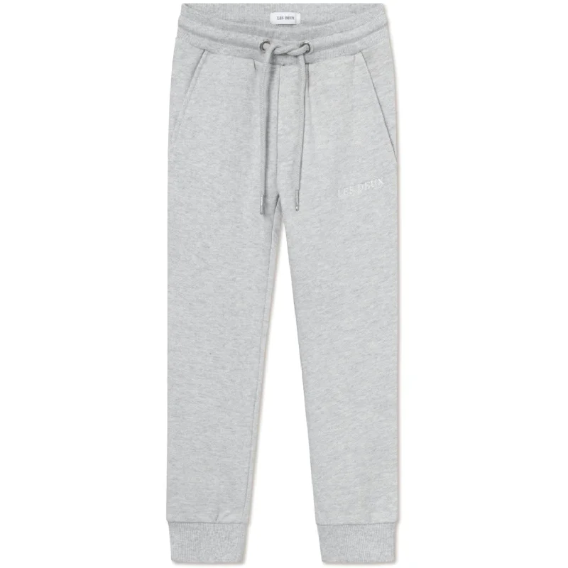 sports pant with side zippers -Les Deux Kids Snow Melange Dexter Sweatpants Kids