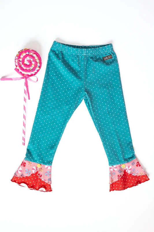 sports legging with bold colors -Twinkle Tree Treasures Scrappy Leggings