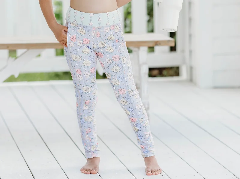 sports legging with stretchy legs -Petal Parade Active Leggings (Runs Small)