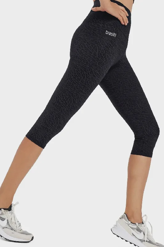 sports legging for team workouts -Raizes High Waisted Under Knee Tights