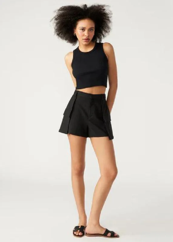 swimwear with adjustable straps -Steve Madden Lilette Skort - Black ***FINAL SALE***