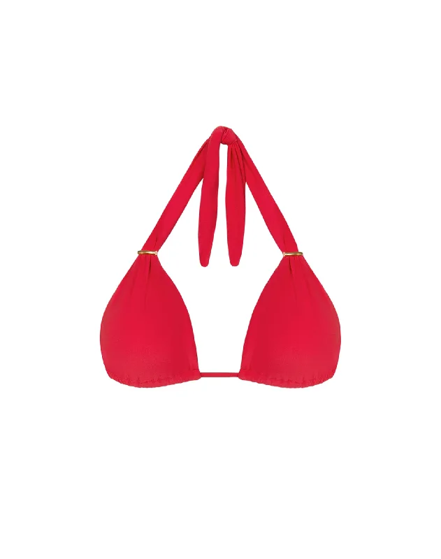 swimwear for swim practice -Bia Tube Top - Red Poppy