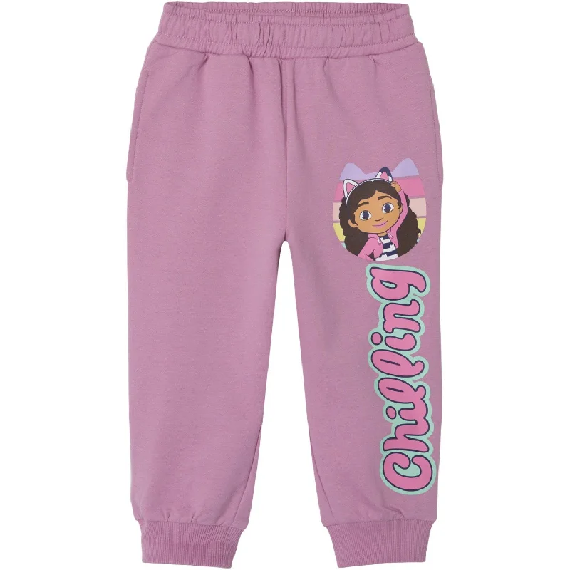 sports pant with secure pockets -Name It Mauve Orchid Sanne Gabby Sweatpants