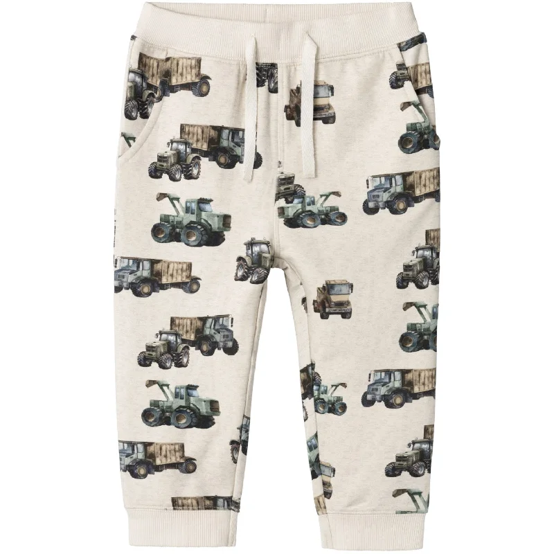 sports pant with moisture control -Name It Peyote Melange Niklo Sweatpants