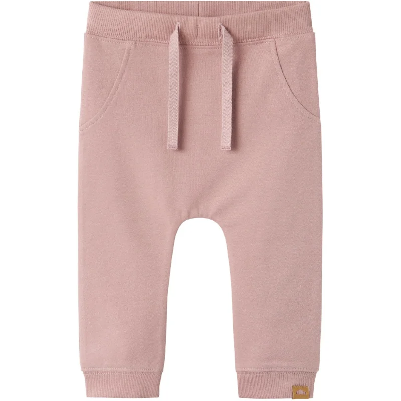 trendy sports pant women -Name It Deauville Mauve Takki Sweatpants Noos