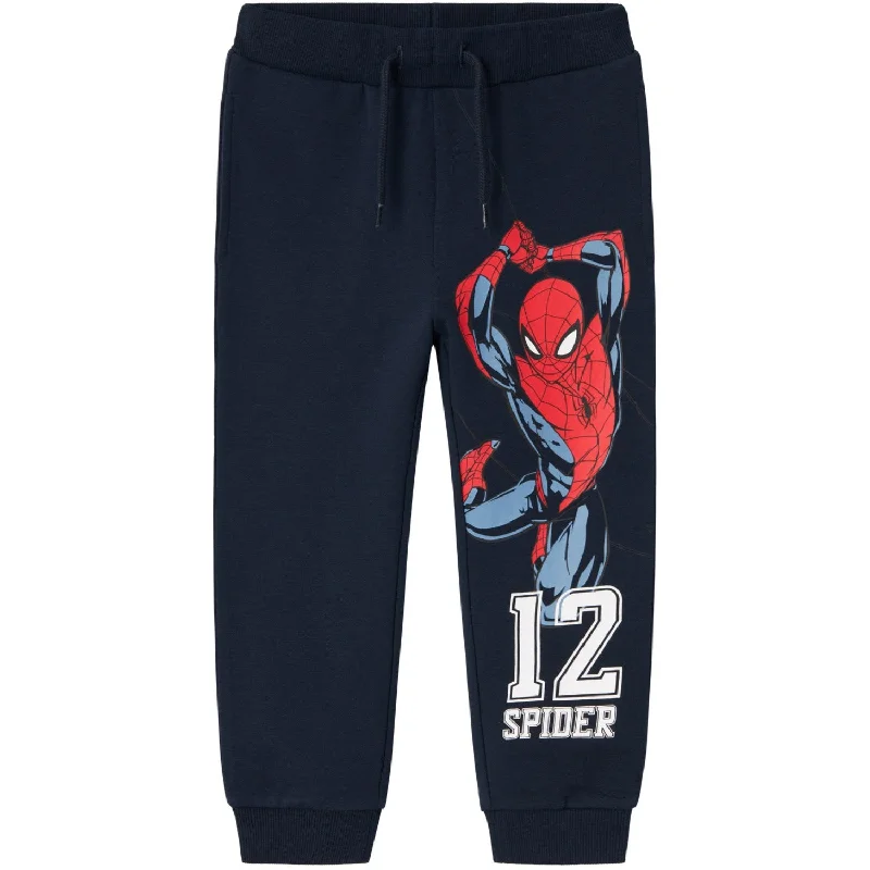 quick dry sports pant yoga -Name It Dark Sapphire Jakio Spiderman Sweatpants