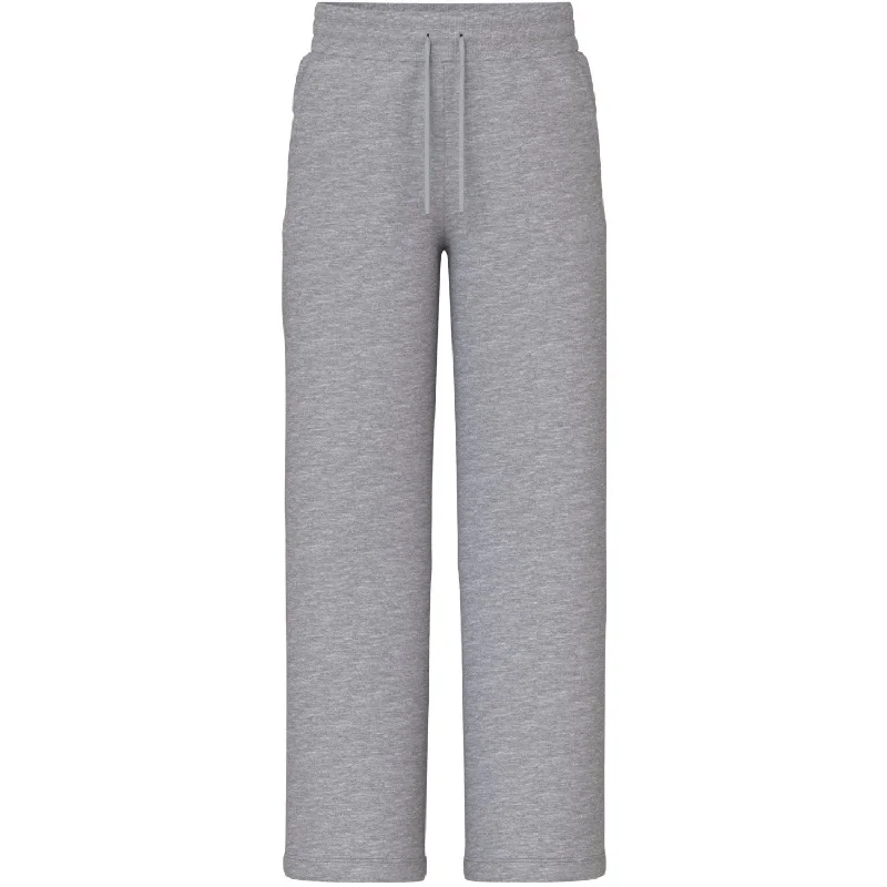 sports pant with extra stretch -Name It Grey Melange Parker Straight Sweatpants