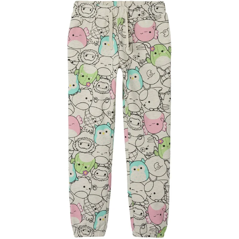 sports pant for winter runs -Name It Peyote Melange Juba Squishmallows Sweatpants