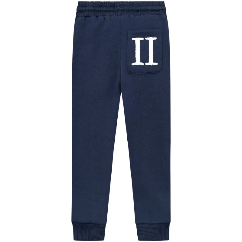 lightweight sports pant men -Les Deux Kids Dark Navy/Ivory Encore Boucle Sweatpants Kids