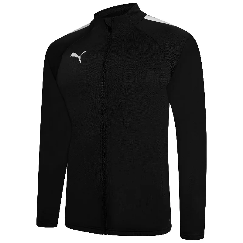 sports jacket for long treks -Puma Team Liga Training Jacket (Black)