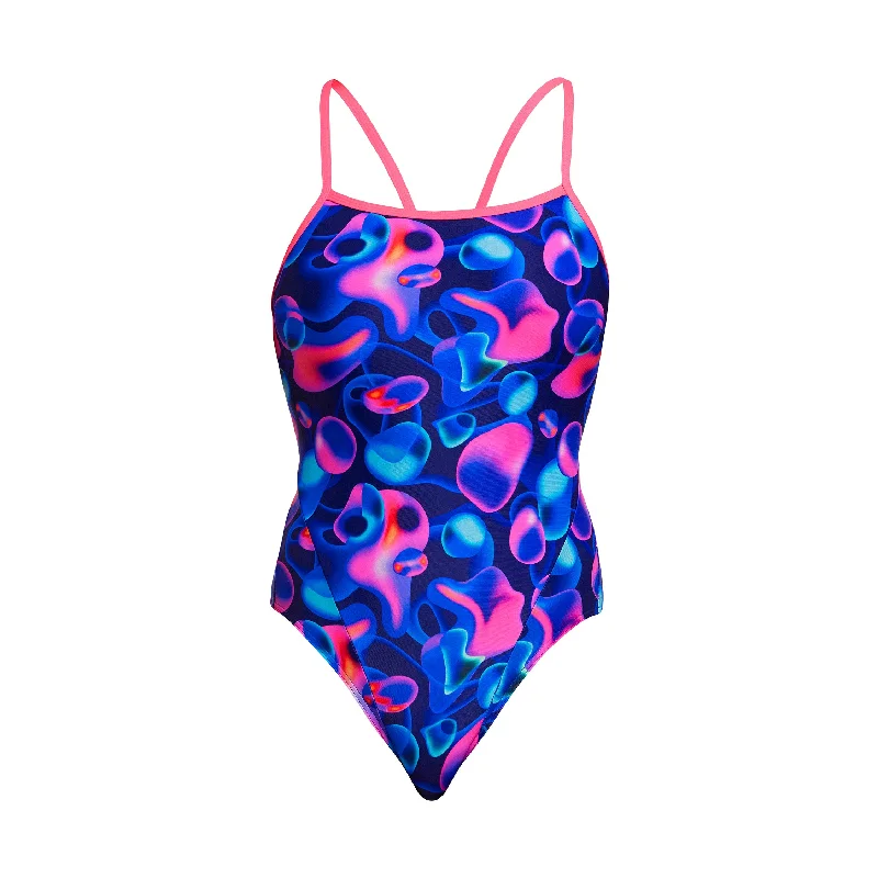 quick dry swimwear teens -Liquid Lights | Ladies Single Strap One Piece