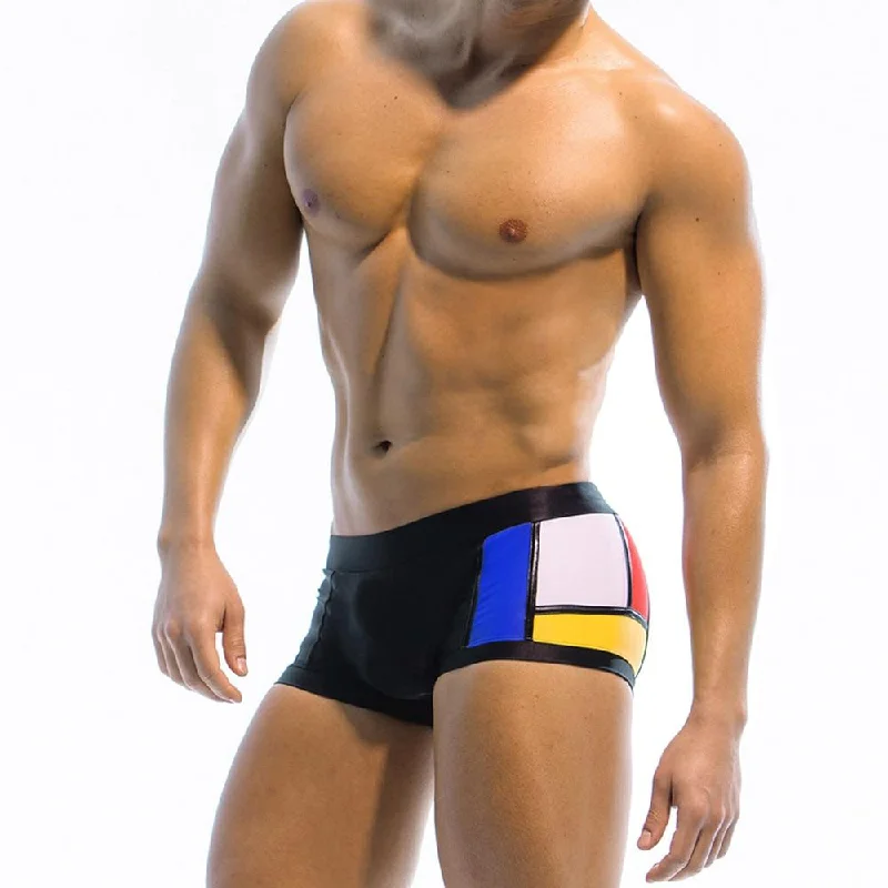 trendy swimwear bikini bottom -Frank Lloyd Wright Art Deco Swim Trunks