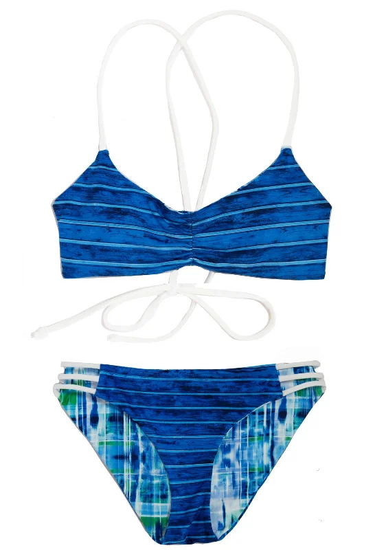 Aquazul Bikini - 2-Piece | Reversible | Bralette Style | Girls 10-14