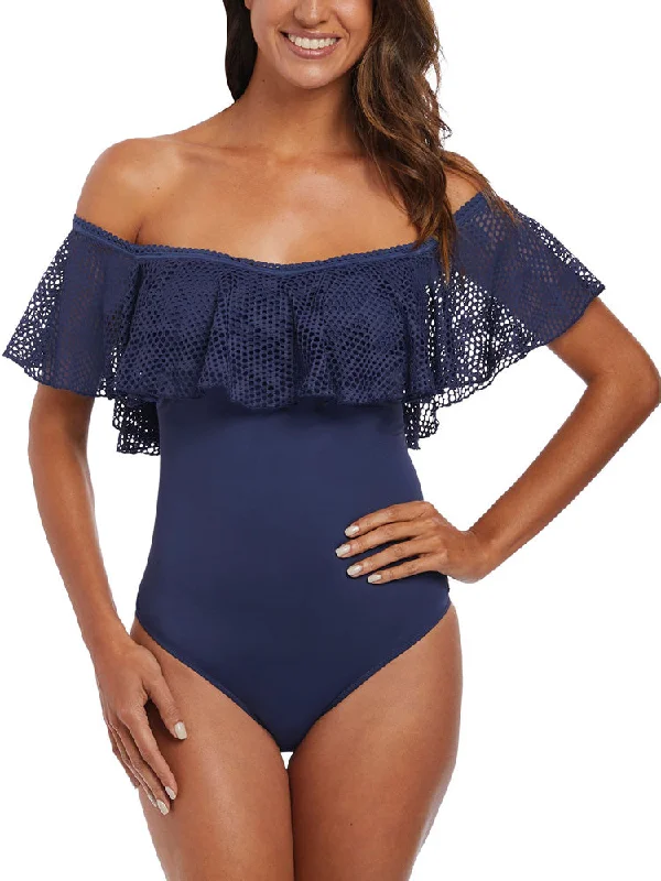 stylish swimwear for teens -Marseille Bardot Swimsuit - Twilight