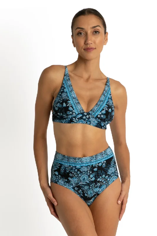 Sunseeker Alaska Wide Band Tri Bralette Black