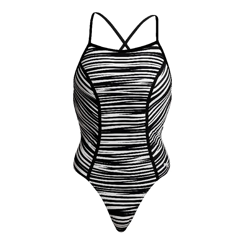 affordable swimwear men -Stick Stack | Ladies Bond Girl One Piece