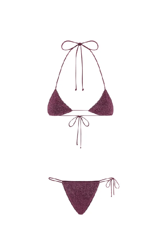 affordable swimwear teens -Microkini Lumiere Aubergine