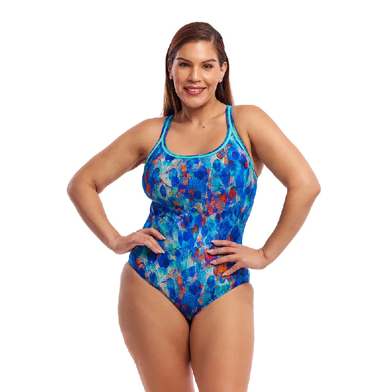 plus size swimwear sale -Funkita Paint Press Ladies Locked In Lucy One Piece