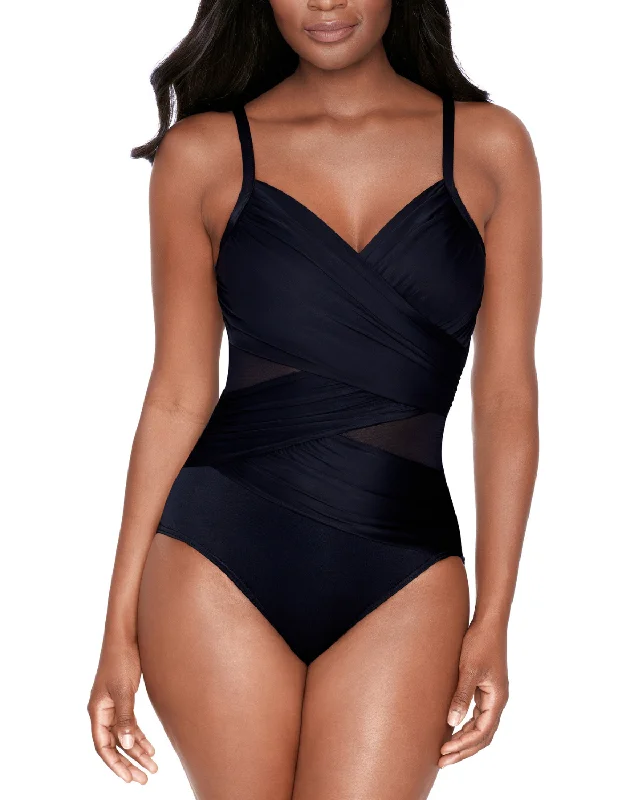 women’s swimwear one piece sale -2024 Miraclesuit Mystify One Piece DDD Cup Swimsuit - 6512585DDD