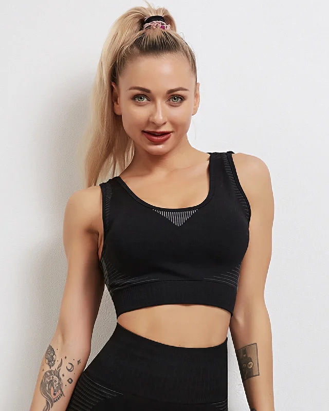 Tribeca Seamless Sports Bra - Black