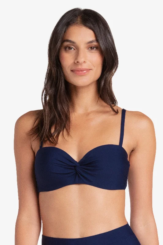 Twist Underwire Bra  |  Navy