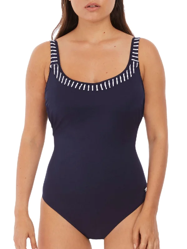 stylish swimwear for women -San Remo Scoop Back Swimsuit - Ink