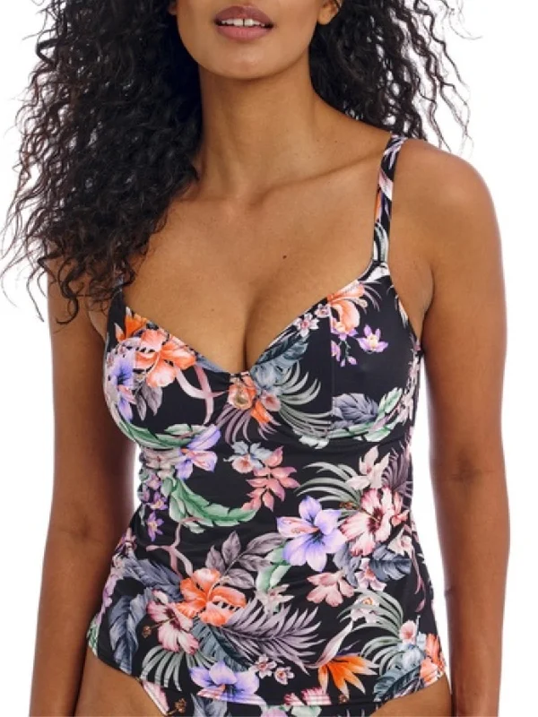 sports jacket for outdoor games -Kamala Bay Tankini Top - Midnight