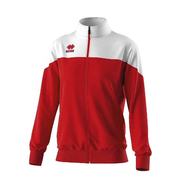 sports jacket for team workouts -Errea Bea Jacket (Red/White)