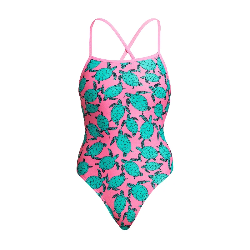 eco-friendly swimwear brand -Paddling Pink | Ladies Strapped In One Piece