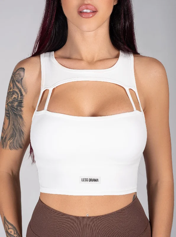 She Bad Sports Bra - White