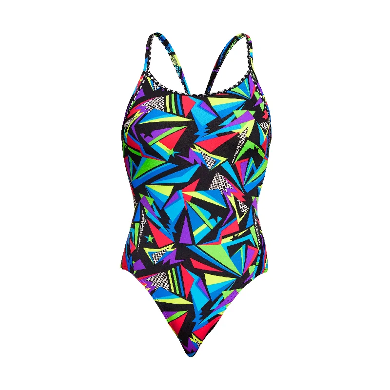 trendy swimwear with cutouts -Beat It | Ladies Diamond Back One Piece