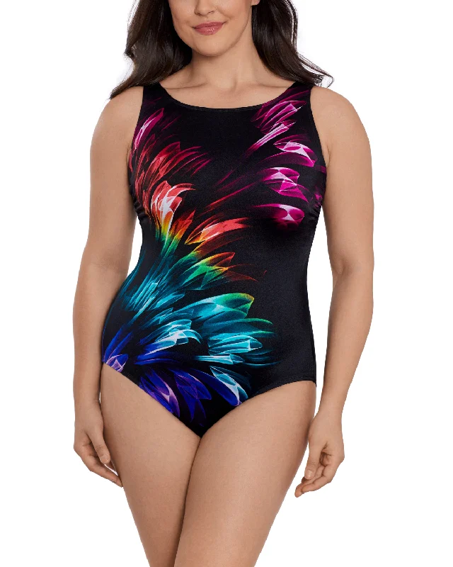 swimwear with adjustable straps -2024 Longitude Hard Candy High Neck One Piece - L243301