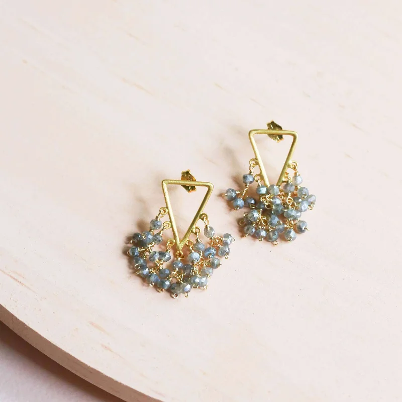 Labradorite Fringe Earrings