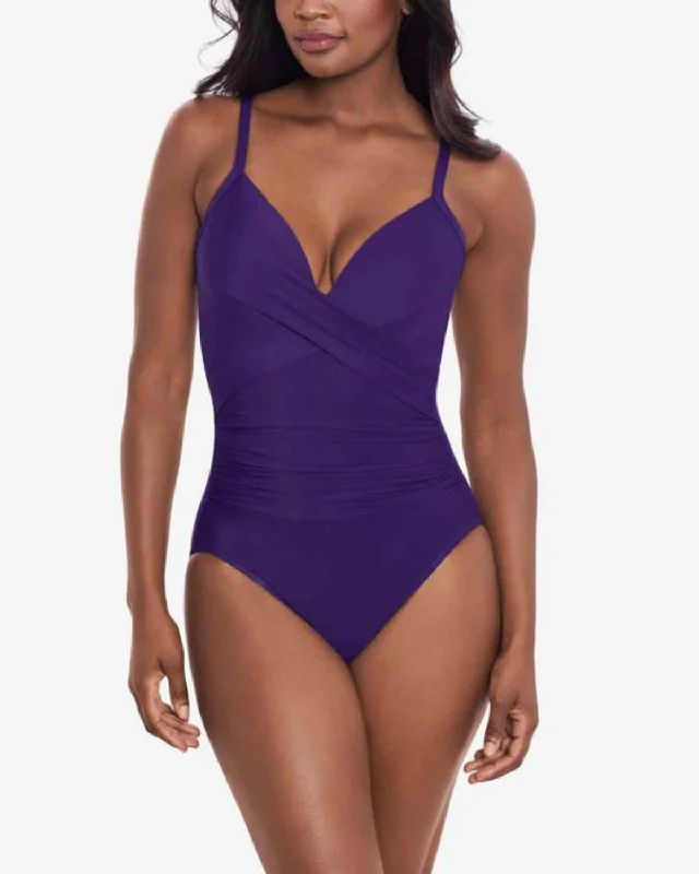 swimwear for summer getaway -2024 Miraclesuit Rock Solid Captivate One Piece - 6530050