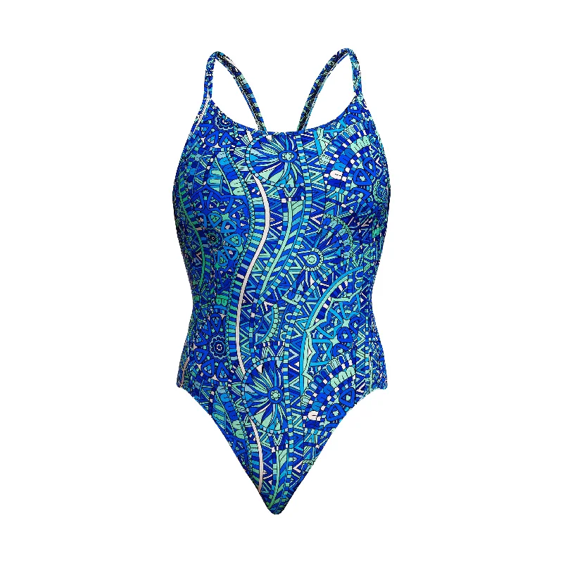 swimwear for pool competition -Blues Festivals | Ladies Diamond Back One Piece