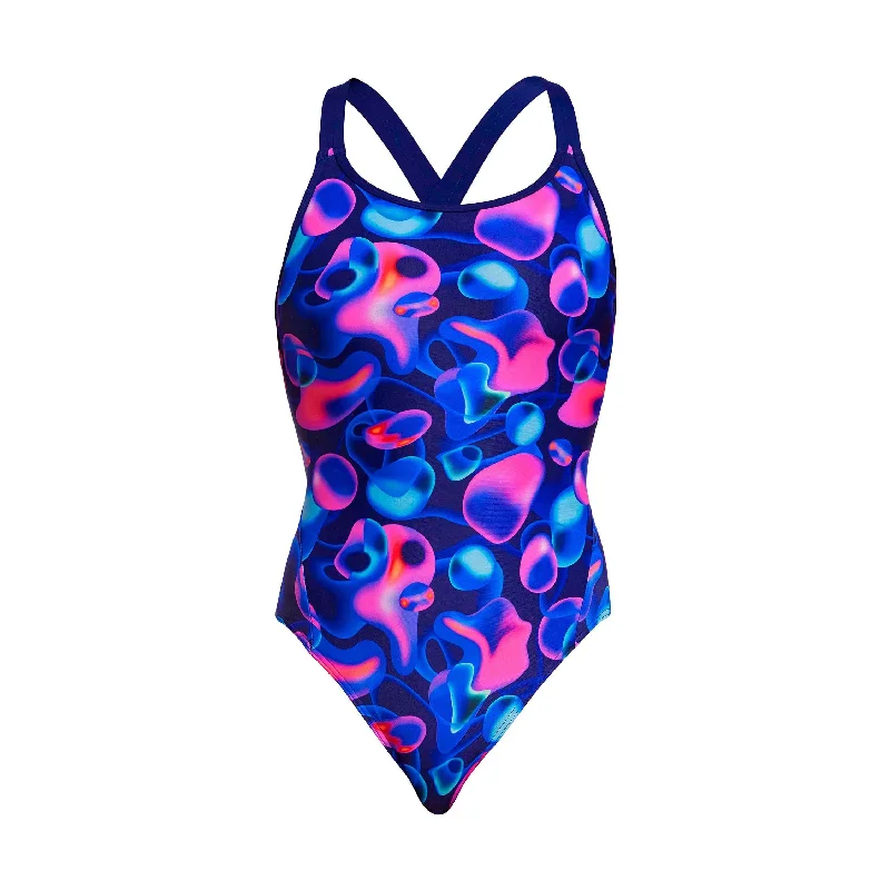 swimwear for triathlon training -Liquid Lights | Ladies Eclipse One Piece