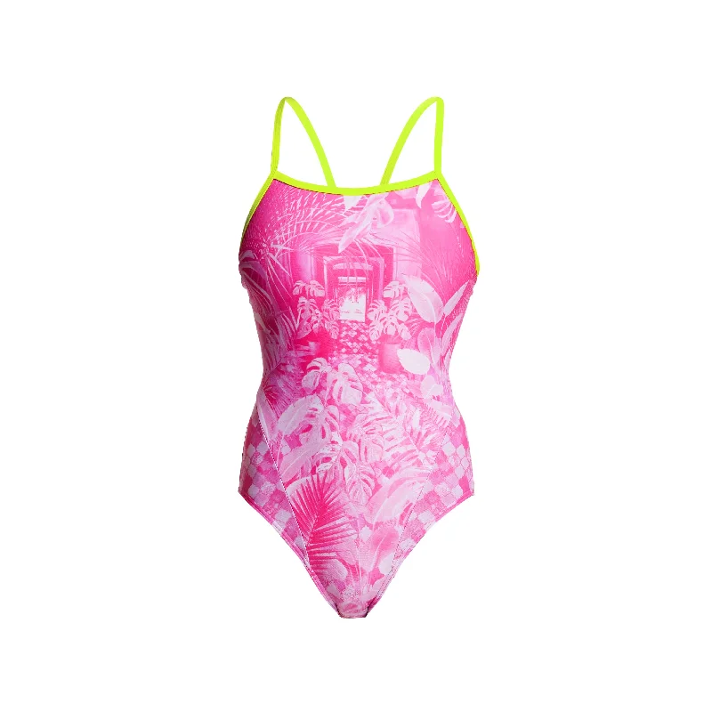 swimwear for summer getaway -Pink Bliss | Ladies Single Strap One Piece