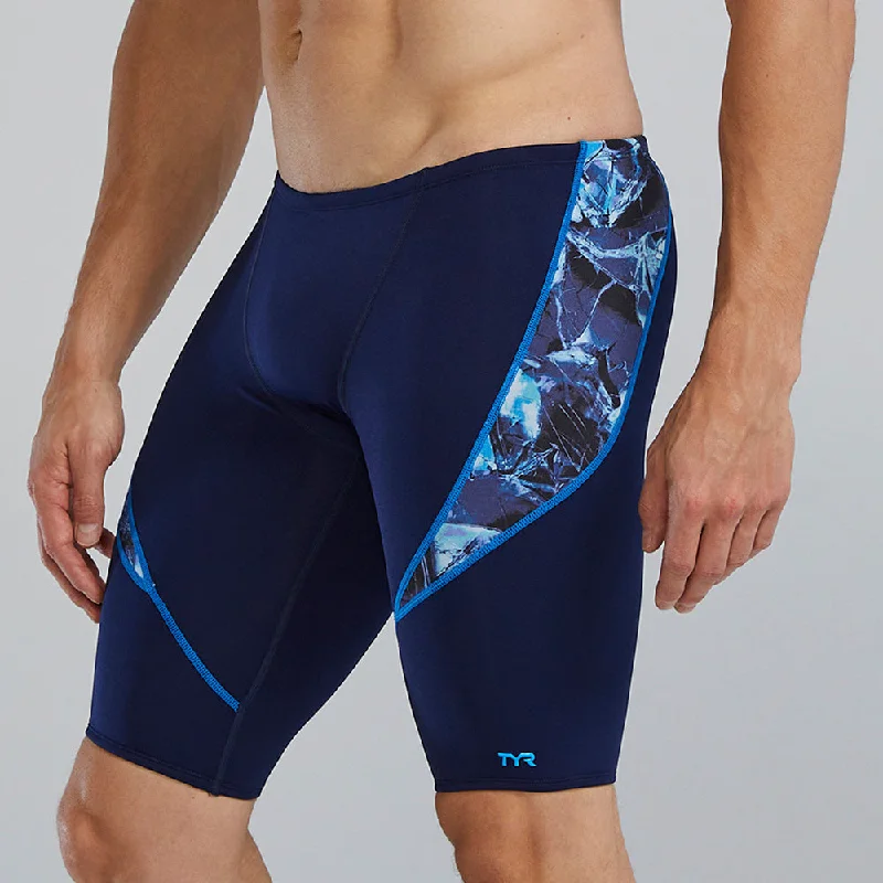 swimwear with rash guard -TYR Reflecta Durafast Elite® Curve Splice Jammer