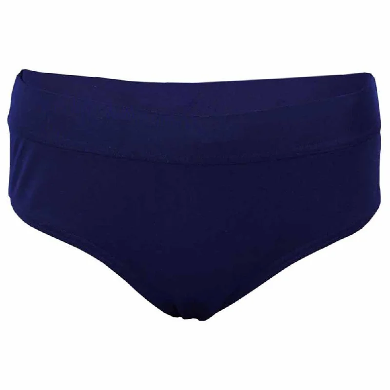 swimwear for long swims -Funkita Ladies Regular Brief Still Navy