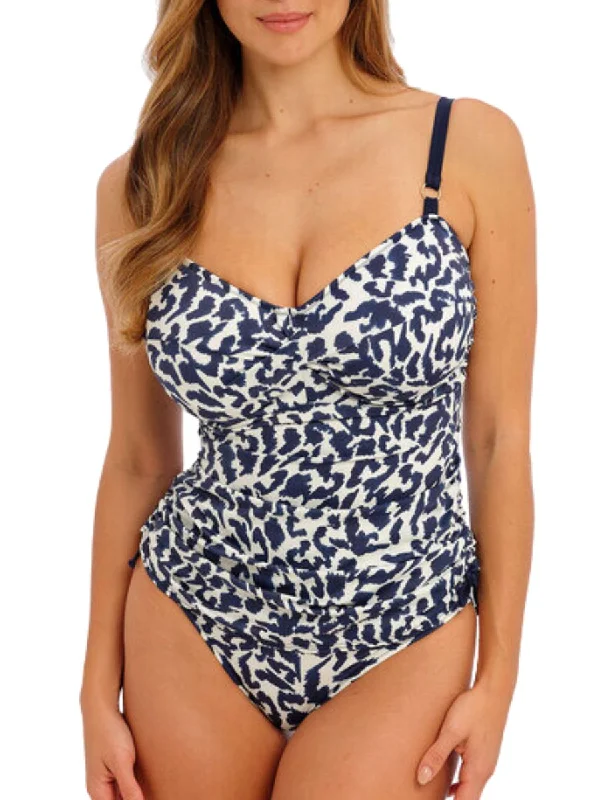 sports jacket for gym sessions -Hope Bay Twist Front Tankini - French Navy