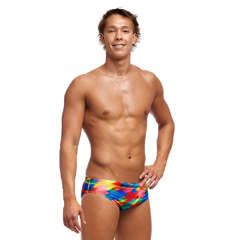 swimwear for beach sports -Funky Trunks Stroked Mens Classic Briefs