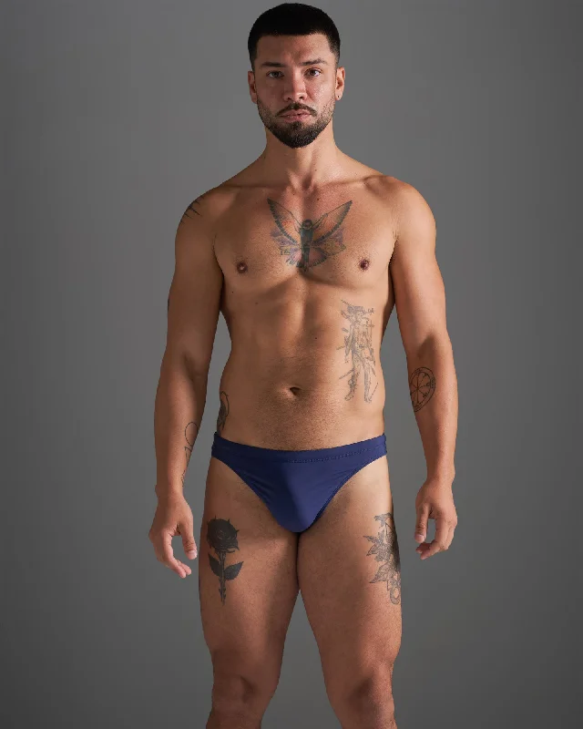 swimwear for water games -TEAMM8 Standard Swim Thong - Navy