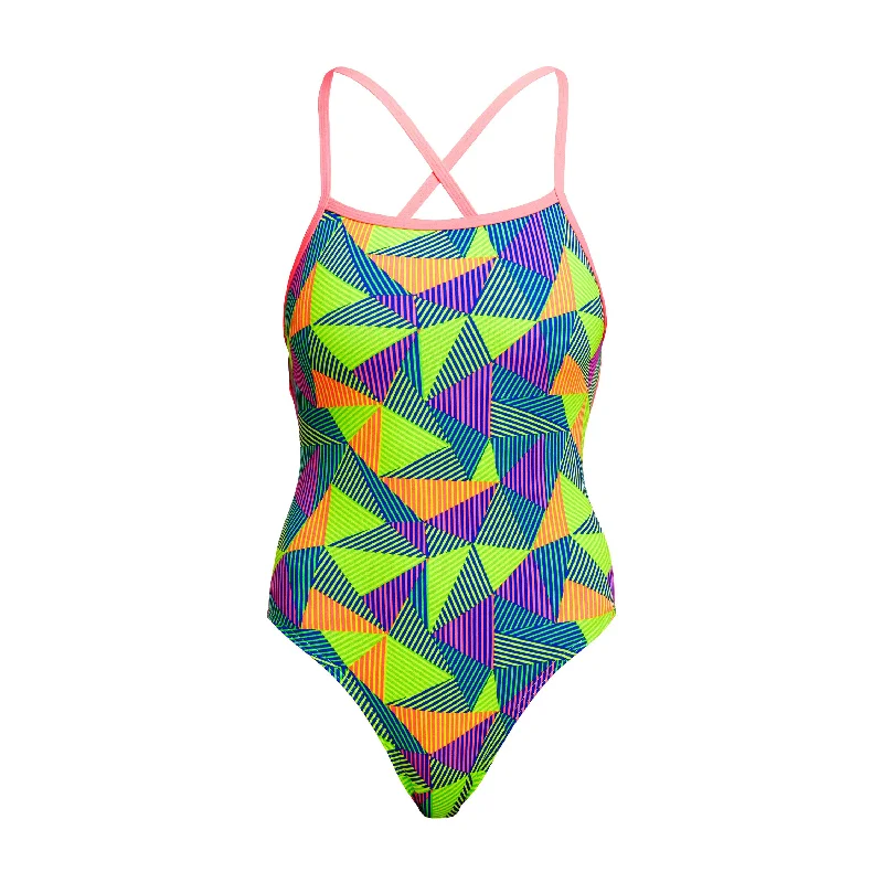 affordable swimwear kids -Cross Bars | Ladies Strapped In One Piece