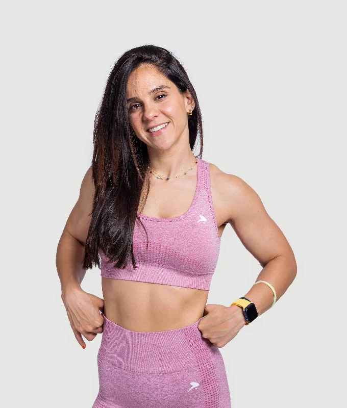 Athena Seamless Sports Bra - Pink