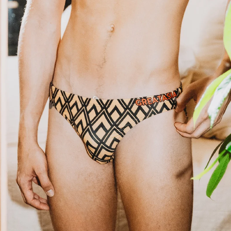 swimwear for swim practice -Aztec Swim Briefs