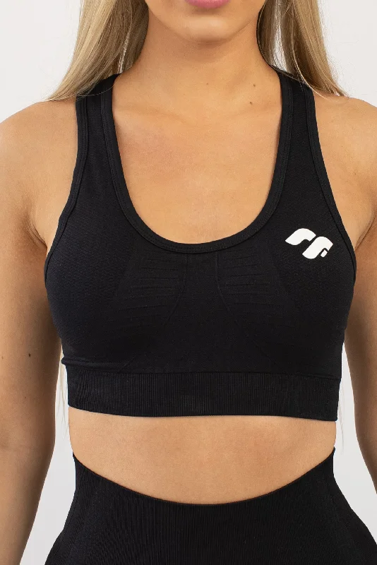 AirFlex Seamless Sports Bra - Black