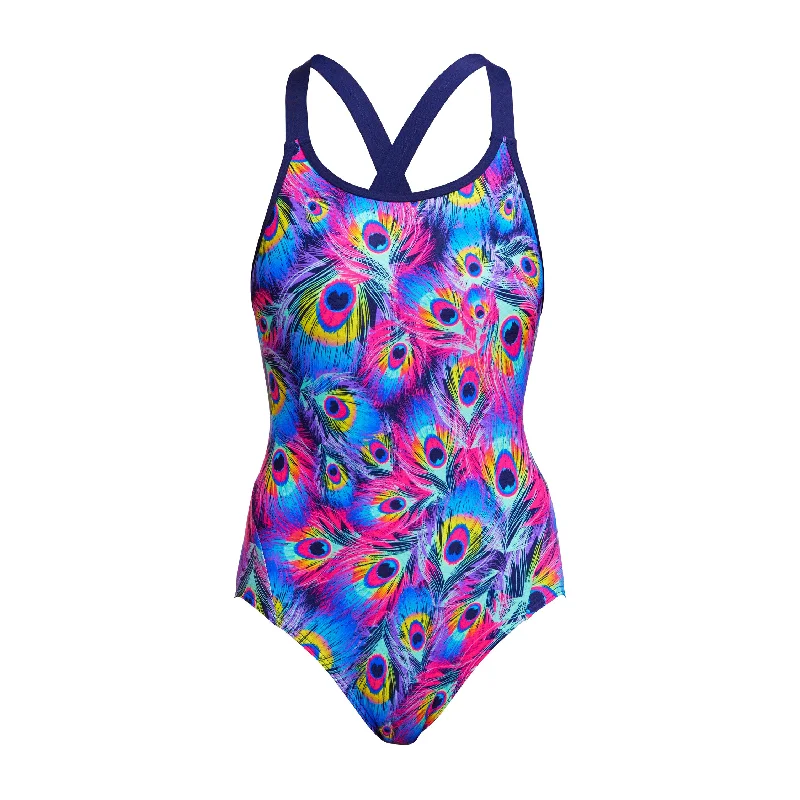 trendy swimwear one piece -Peacock Paradise | Ladies Eclipse One Piece